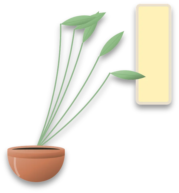A plant with thin, pale stems leaning hard toward a bright window at the right edge of the picture.