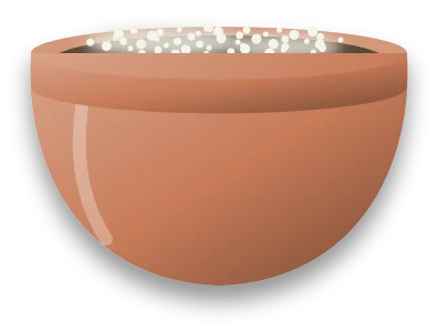 The surface of a pot of compost with a fuzzy grey-white mould spreading across it.